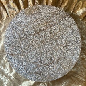 Hand Carved Wooden Lazy Susan